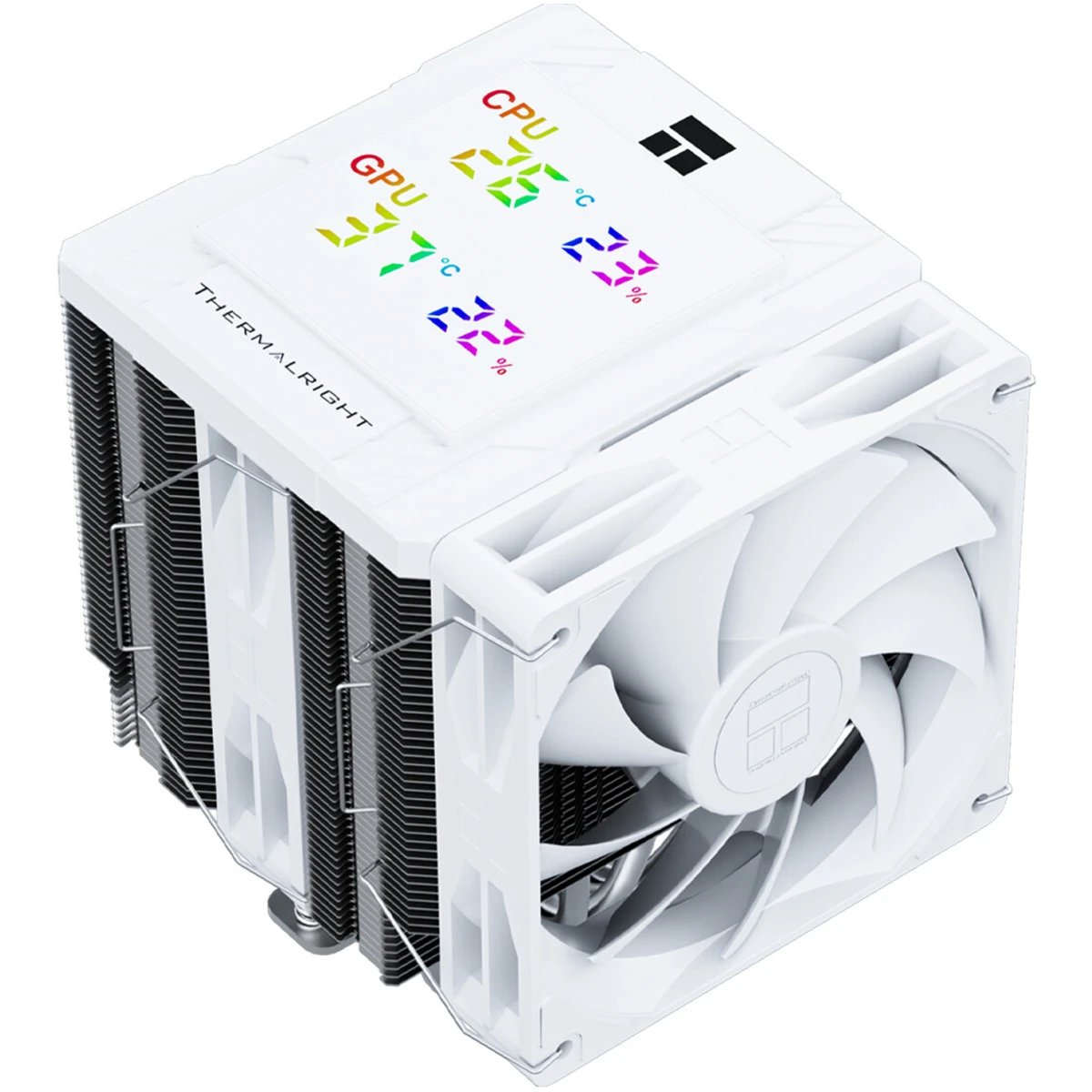 Кулер Thermalright Peerless Assassin 120 Digital, ARGB White LGA115X/1200/1700/1851AM4/AM5 (Dual Tower, 2x120mm ARGB PWM Fan, медное основание)