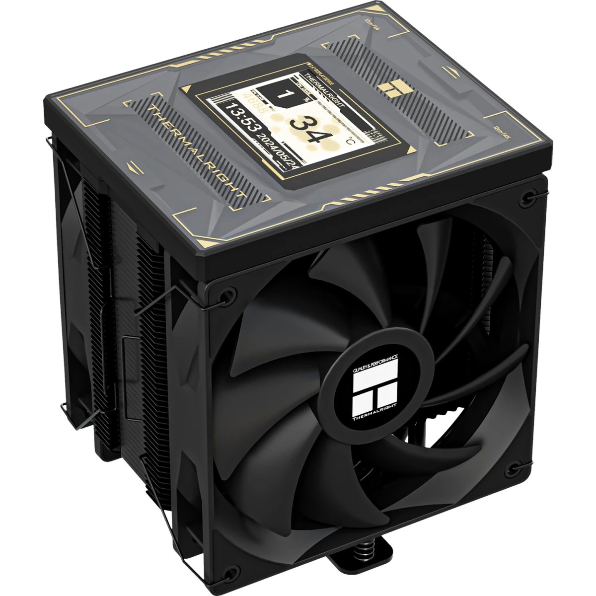 Кулер Thermalright Burst Assassin 120 Vision Black LGA115X/1200/1700/1851 (2x120mm PWM Fan, медное основание, 6 тепл. трубок 6мм) / TRBA120VB