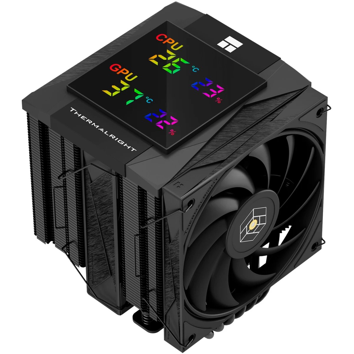 Кулер Thermalright Royal Knight 120 Digital Black (TRRK120DB) LGA115X/1200/1700/1851/2011/2066/ AM4/AM5 (2x120mm PWM Fan)