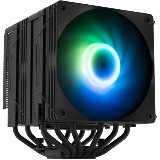 Кулер ZALMAN CNPS15X BP ARGB Black, 2x120mm ARGB Fans, 6 Heat Pipes, 4-Pin PWM, 600-2000 RPM, 32,9 DBA Max, Hydro Bearing, LGA1851/1700