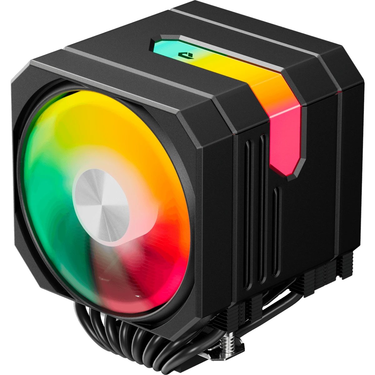 Кулер upHere UP2KC8C Black ARGB / 8HPx6mm, 280W TDP, dual tower, 2x120mm ARGB fans, 600-1650RPM, 68 CFM, 25dBA