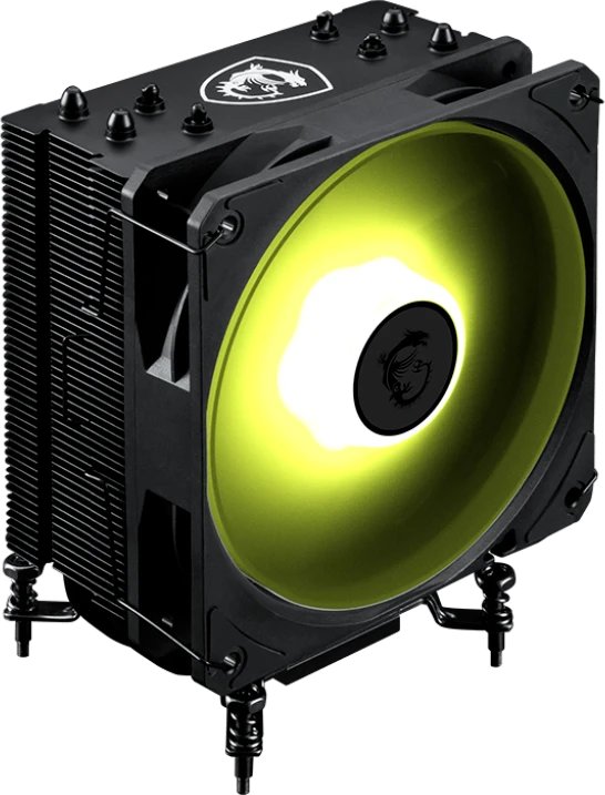 Вентилятор MSI Mag Corefroz AA13 (306-7ZWHA31-L80) Height 155mm, 6mm x 4pcs, Fan 120mm, 510-2070RPM, 30 dB(A), 4-pin PWM, TDP 220W