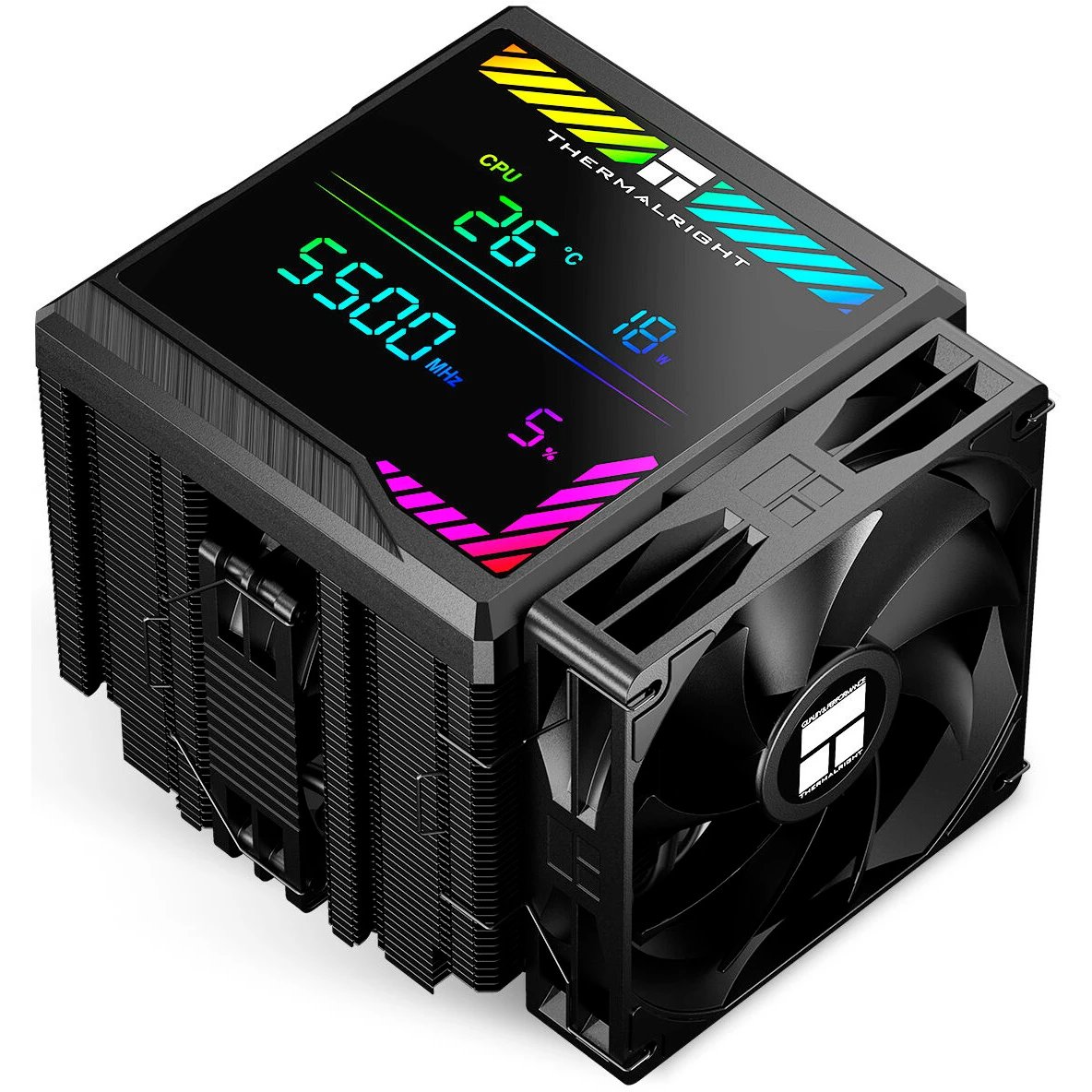 Кулер Thermalright Peerless Assassin 140 Digital Black (PA140-DG-BL) (4-pin PWM, 165mm, Ni/Cu, 6x6mm, 1x120mm + 1x140mm, 82.CF)