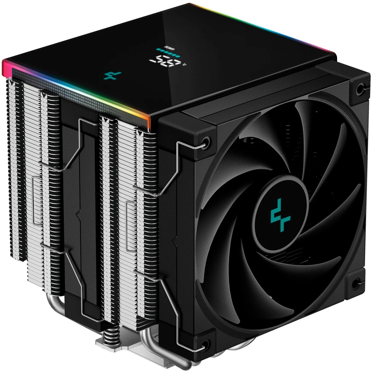 Кулер DEEPCOOL AK620 Digital SE LGA1851/1700/1200/115X/AM5/AM4 (TDP 260W, PWM, Dual Fan 120mm, 6 тепл. трубок, ARGB, черный) Ret