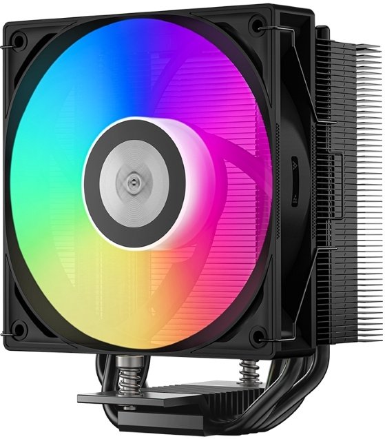 Кулер PCCooler RT400 ARGB BK S115X/1200/1700/1851/AM4/AM5 (TDP 235W, 1x120mm PWM ARGB Fan, 4 тепловые трубки 6мм, 500-2200RPM, 32dBa)