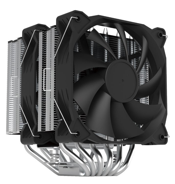 Кулер ZALMAN CNPS12X BP, 2x120mm Fans, 6 Heat Pipes, 4-Pin PWM, 600-1800 RPM, 32,9 DBA Max, Hydro Bearing, LGA1851/1700/1200/115X/AM5