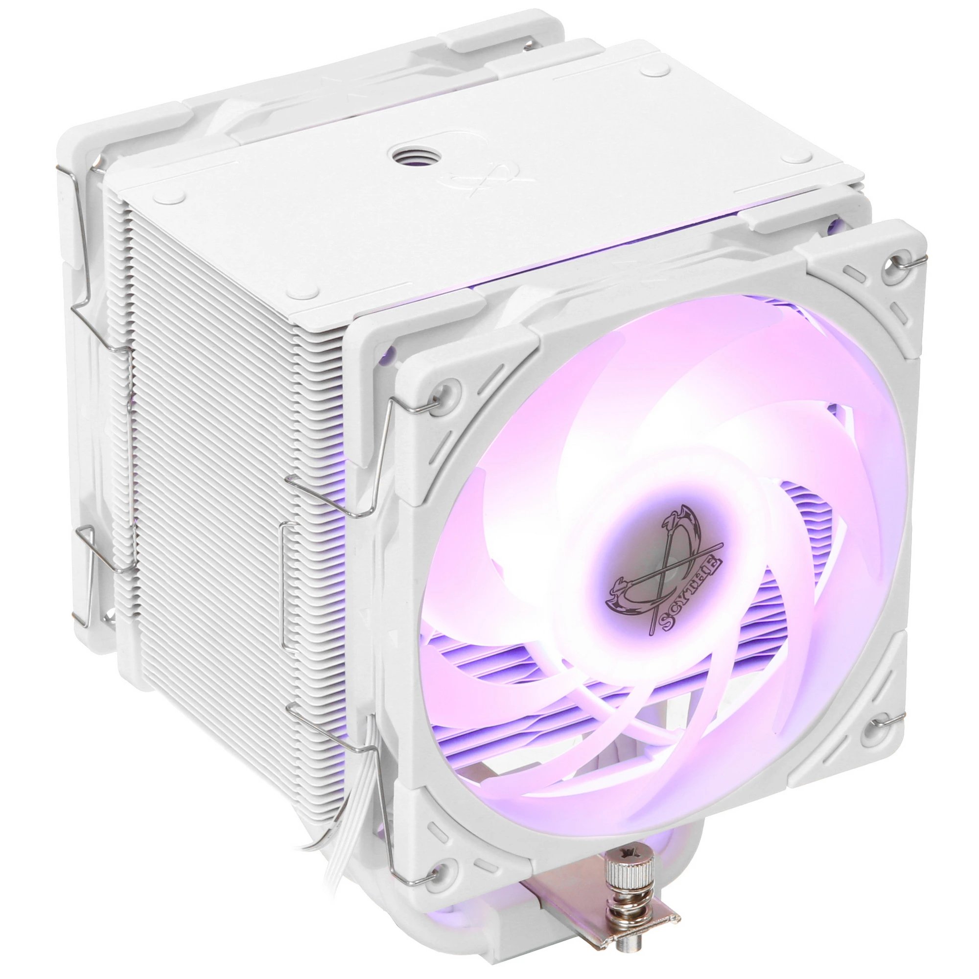 Кулер Scythe Mugen 6 Dual Fan White ARGB Edition (SCMG-6000DWR) (300W, 4-pin PWM, 154mm, Al/Cu, 6x6mm, 2x120mm, 75.17CFM)