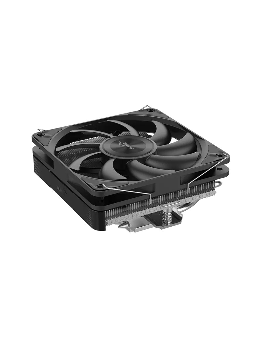 Кулер SAMA U60 Black (U60-BKWNYXOX-G) (190W, 4-pin PWM, 67mm, 6x6mm, 1x120mm, 61.51CFM, 36.4dBA, 1800RPM, S 1851/1700/1200)