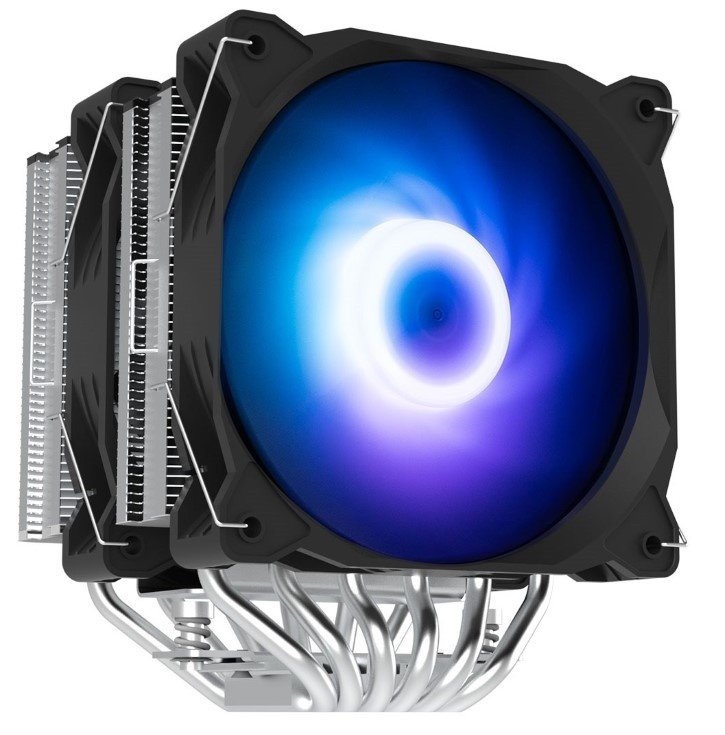 Кулер ZALMAN CNPS12X BP ARGB, 2x120mm ARGB Fans, 6 Heat Pipes, 4-Pin PWM, 600-1800 RPM, 32,9 DBA Max, Hydro Bearing, LGA1851/1700/1200