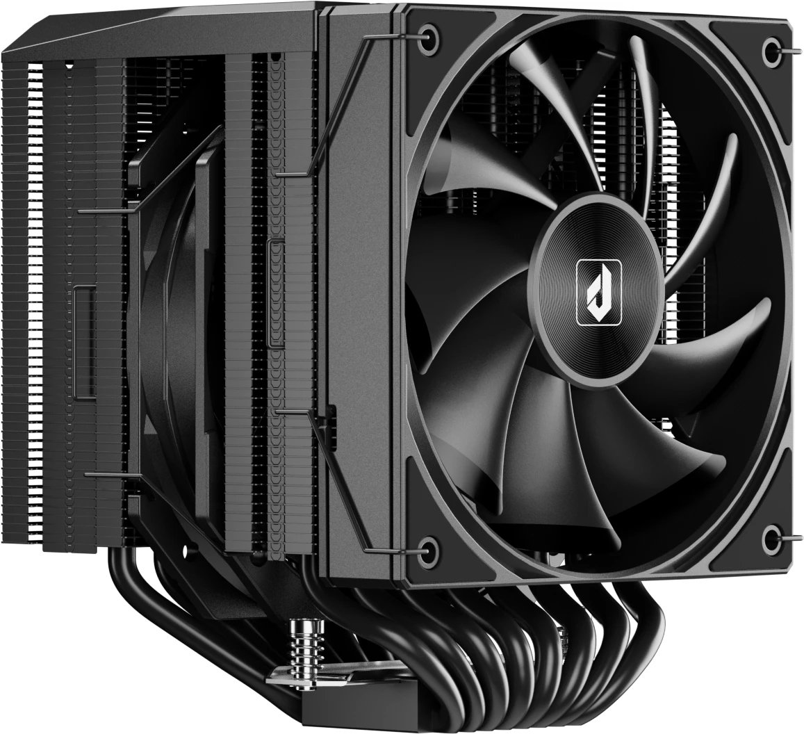 Кулер upHere UE2 Elite K8 Black / 8HPx6mm, 280W TDP, dual tower, 2x120mm fans, 600-1650RPM, 68CFM, 25dBA