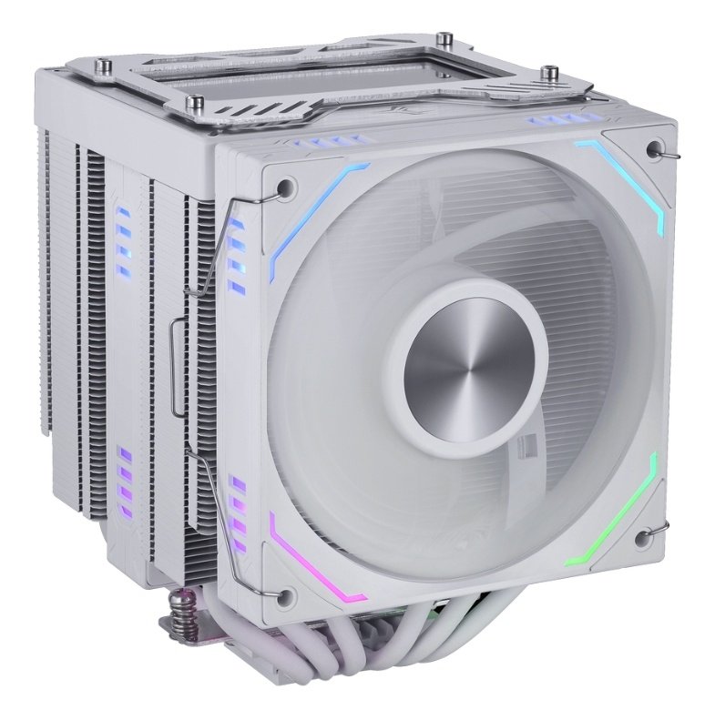 Кулер 1STPLAYER F.A.S.T. FT12DSL-6 White (FT12DSL-6-WH) / 6HPx6mm, dual tower, 275W TDP, 2x120mm ARGB fans, 600-2000 RPM, 57.56 CFM, 38.21 dBA