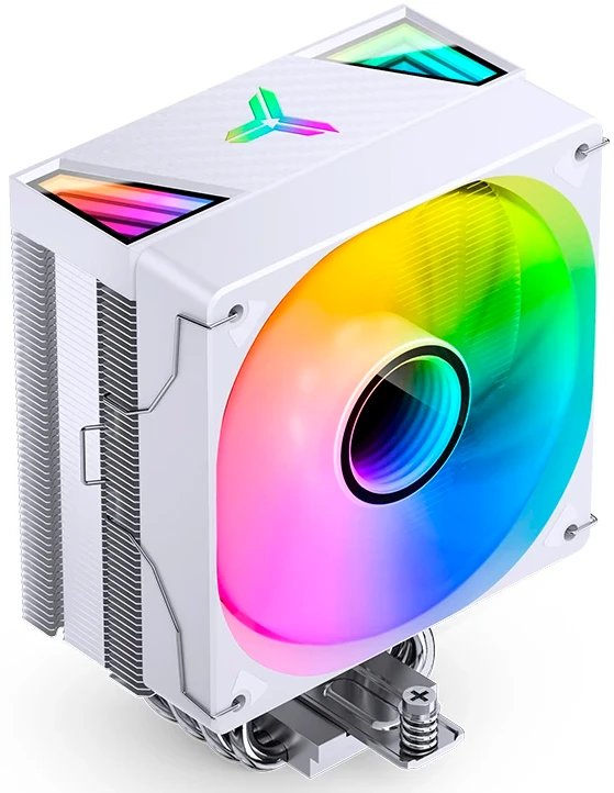 Кулер JONSBO CR-1000 V3 Pro Color White LGA1851/1700/1200/115X/AM5/AM4 (TDP 230W, PWM, 120mm Dynamic Multi-Color LED Fan, 6 тепловых трубок)