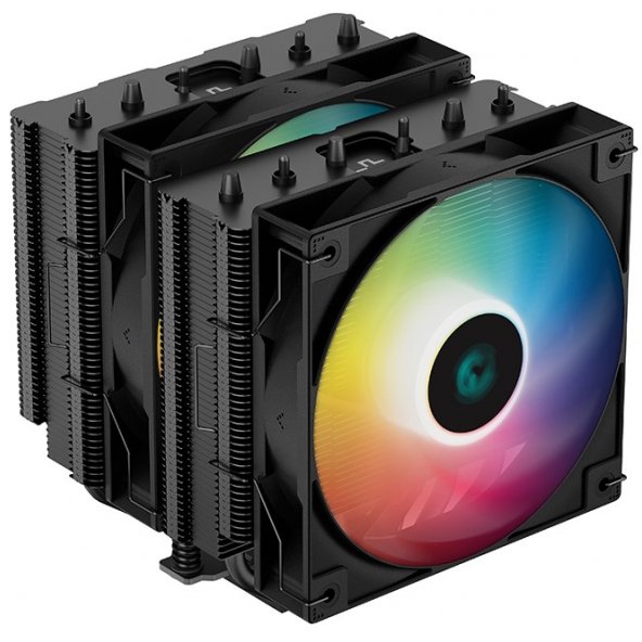 Кулер Deepcool AG620 Digital Bk ARGB Soc-AM5/AM4/1151/1200/2066/1700 4-pin 29.4dB Al+Cu 260W 1370gr LED Ret