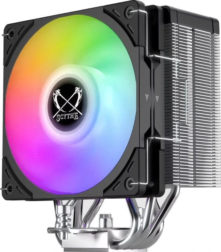 Кулер Scythe Kotetsu Mark 4 ARGB Black/Silver (SCKTT-4000AR) (150W, 4-pin PWM, 155mm, Al/Cu, 4x6mm, 1x120mm, 60.29CFM, 26.88dB)