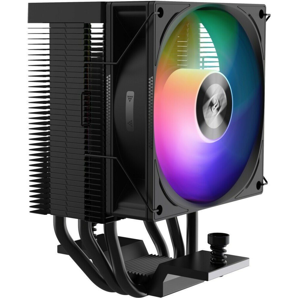 Кулер PCCooler R300 ARGB BK S115X/1200/1700/AM4/AM5 (TDP 150W, 90mm ARGB Fan, 3 тепловые трубки 6мм, 650-2200RPM, 28,3dBa)