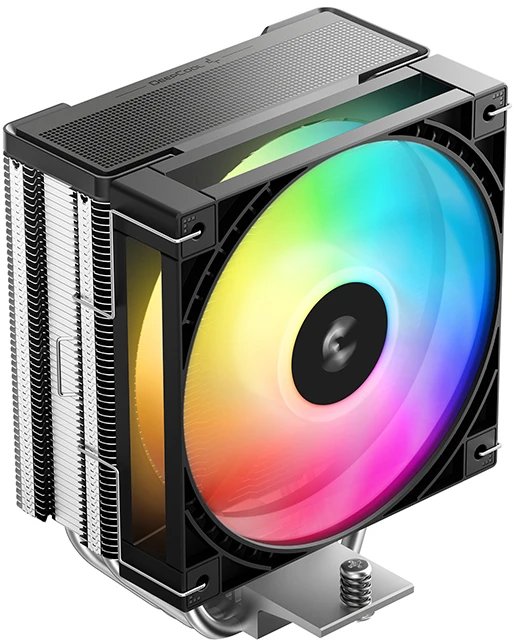 Кулер DEEPCOOL AG400 G2 ARGB LGA1851/1700/AM5/AM4 (TDP 230W, PWM, ARGB Fan 120mm, 4 тепл. трубки, черный) RET