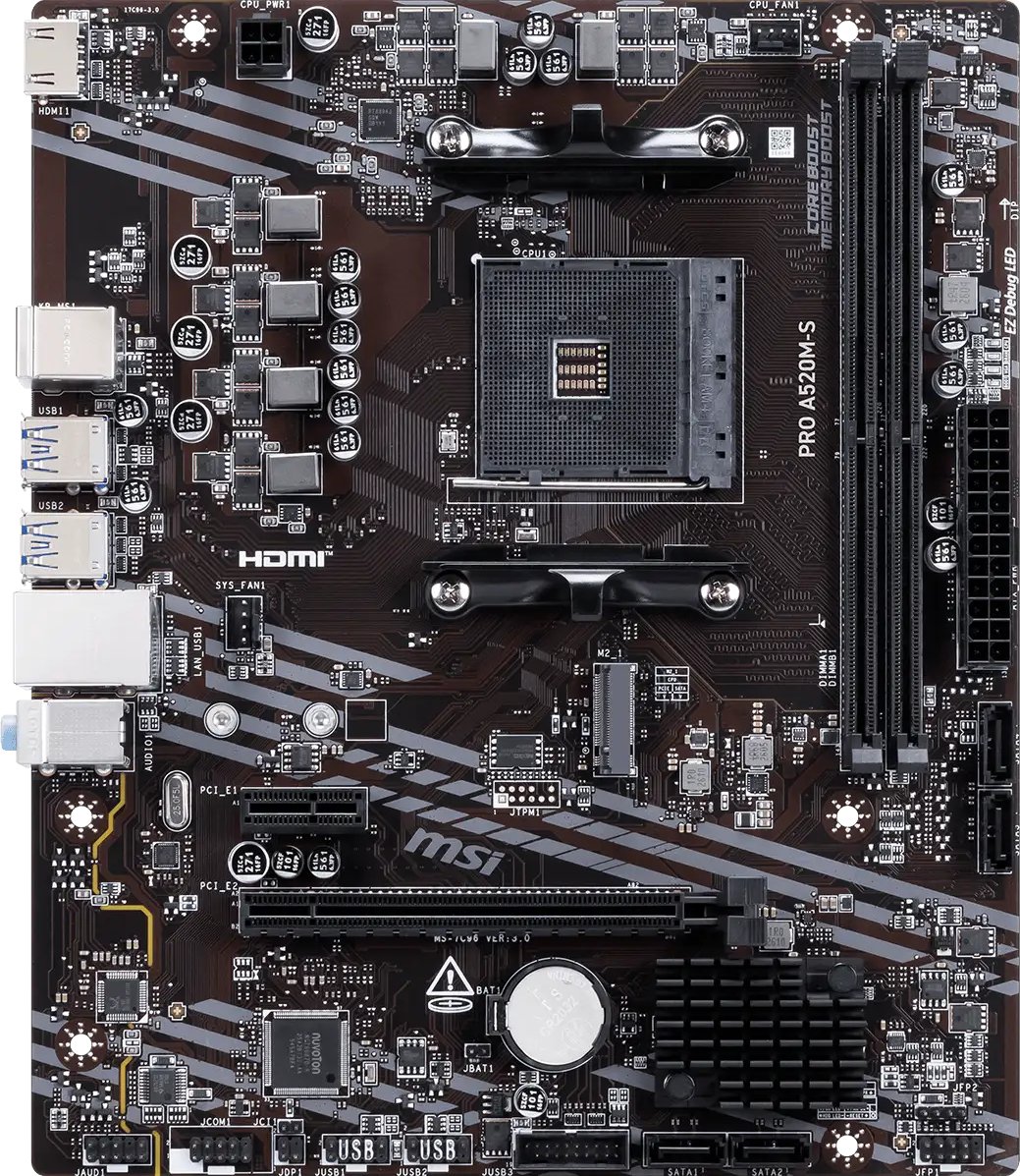 Материнская плата MSI Pro A520M-S