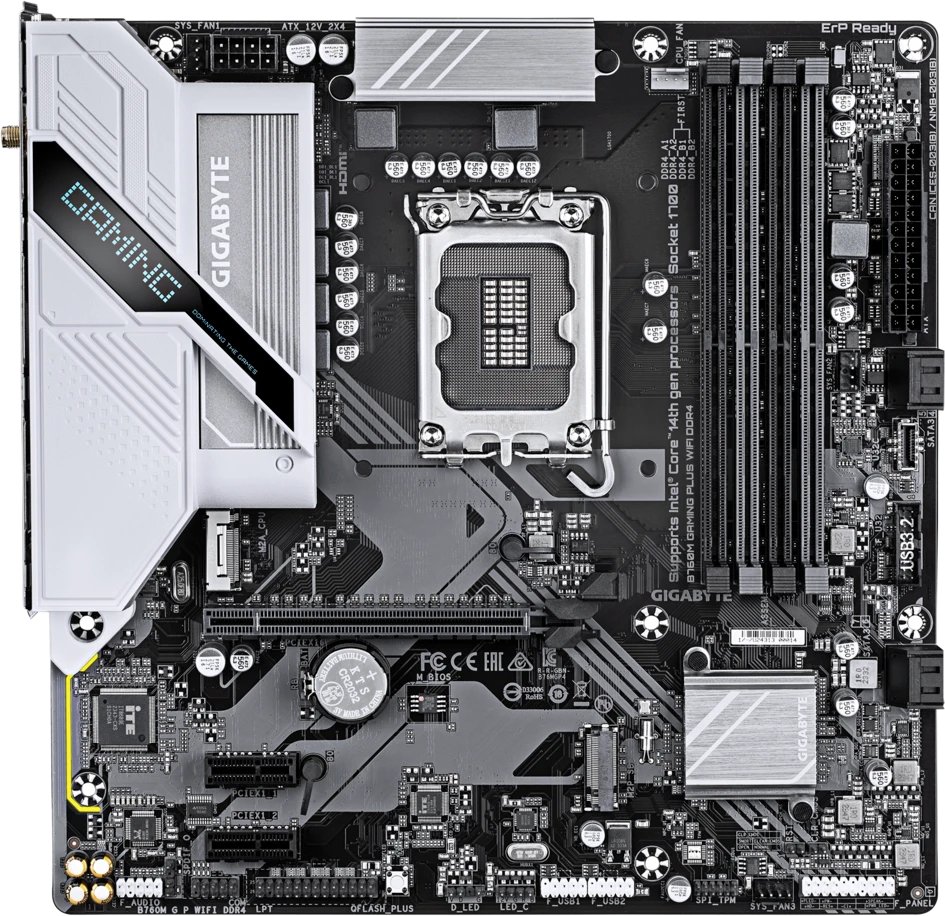 Материнская плата GIGABYTE (B760M GAMING PLUS WIFI DDR4)  B760M GAMING PLUS WIFI DDR4