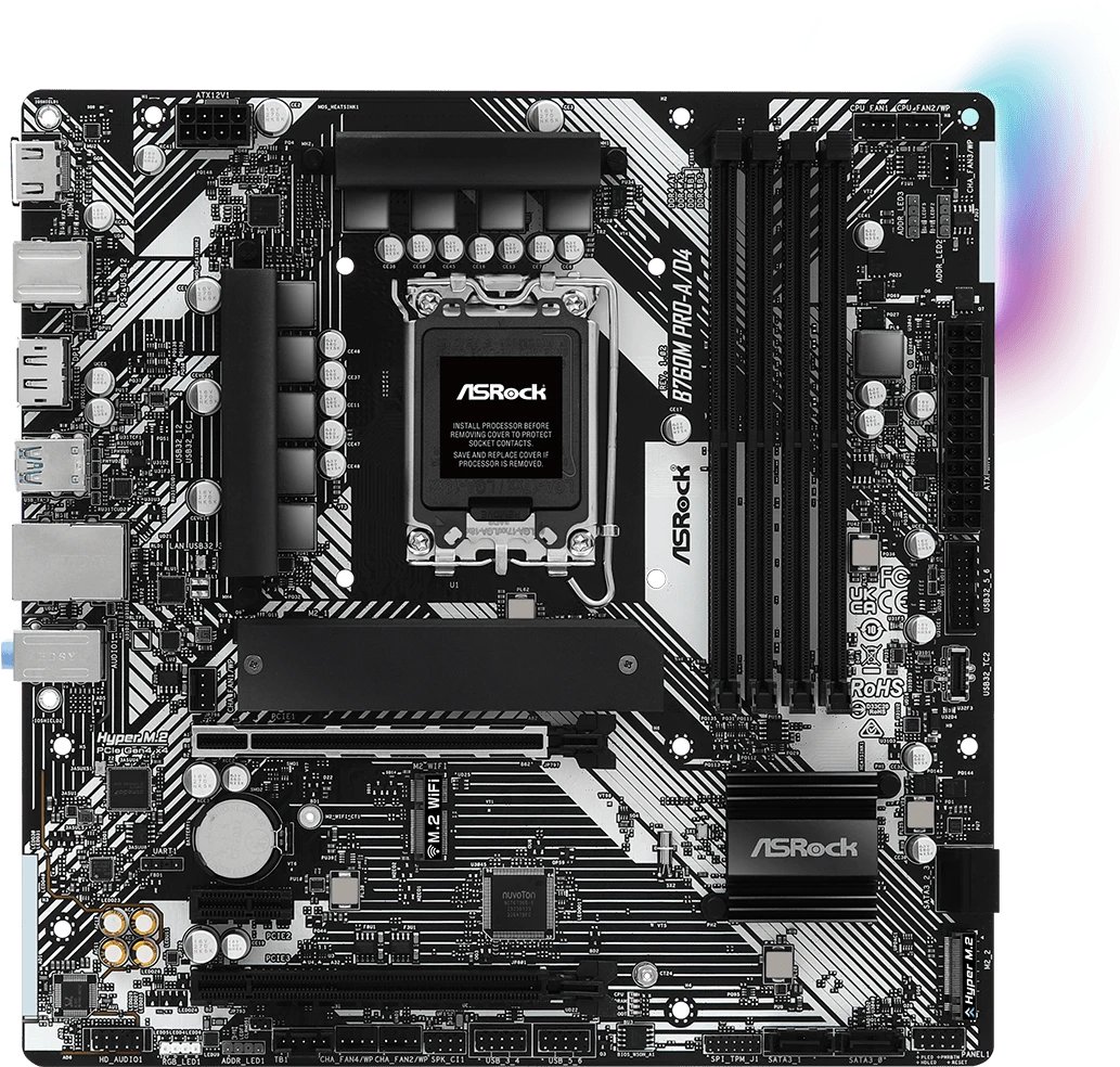 Материнская плата ASRock B760M Pro-A/D4
