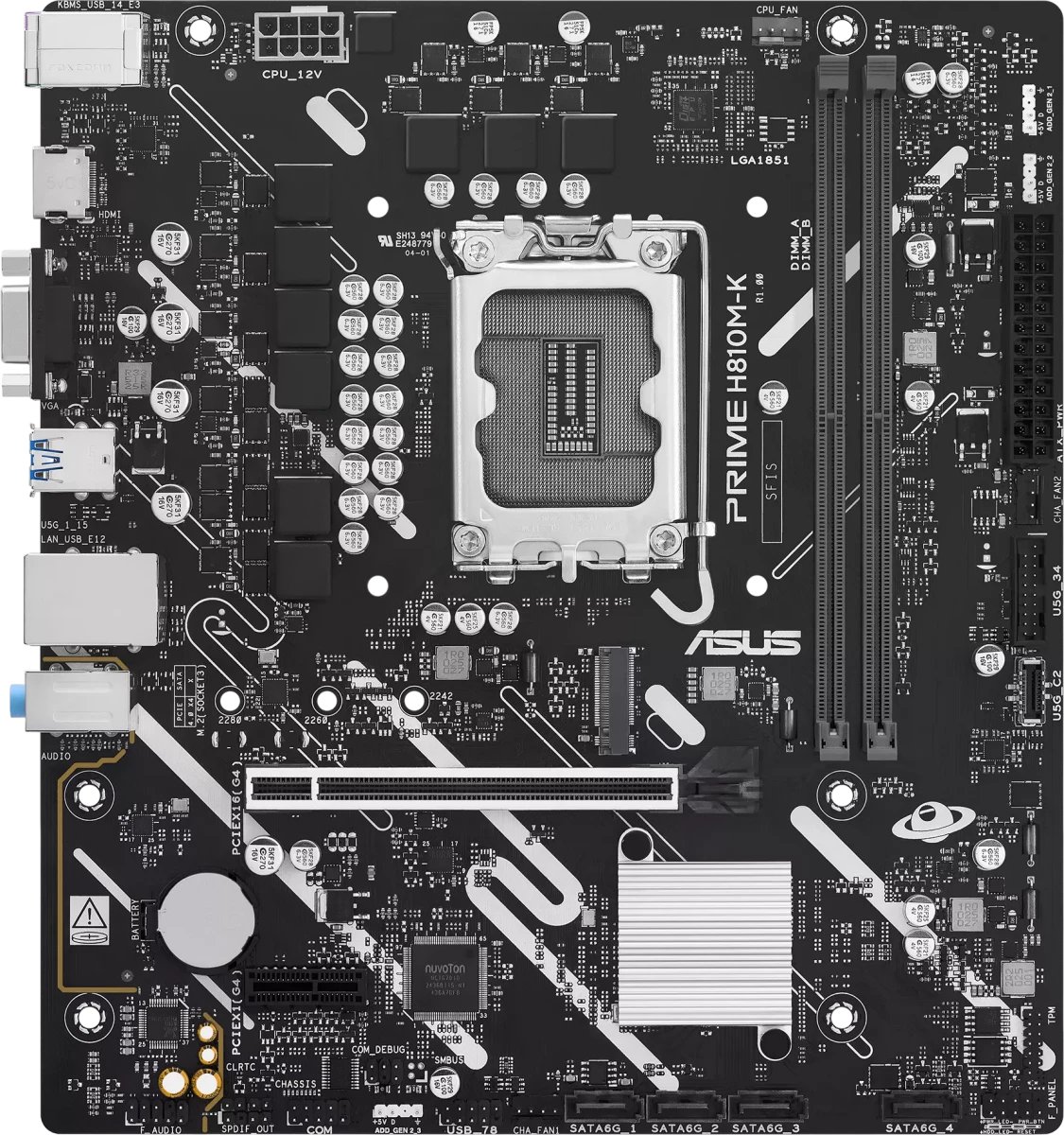 Материнская плата ASUS Prime H810M-K (90MB1N10-M0EAY0)
