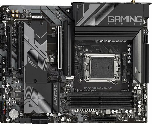 MB sAM5 Gigabyte B650 Gaming X AX V2, AMD B650, 4xDDR5-5200 МГц, 3xPCI-Ex16, 3xM.2, Standard-ATX