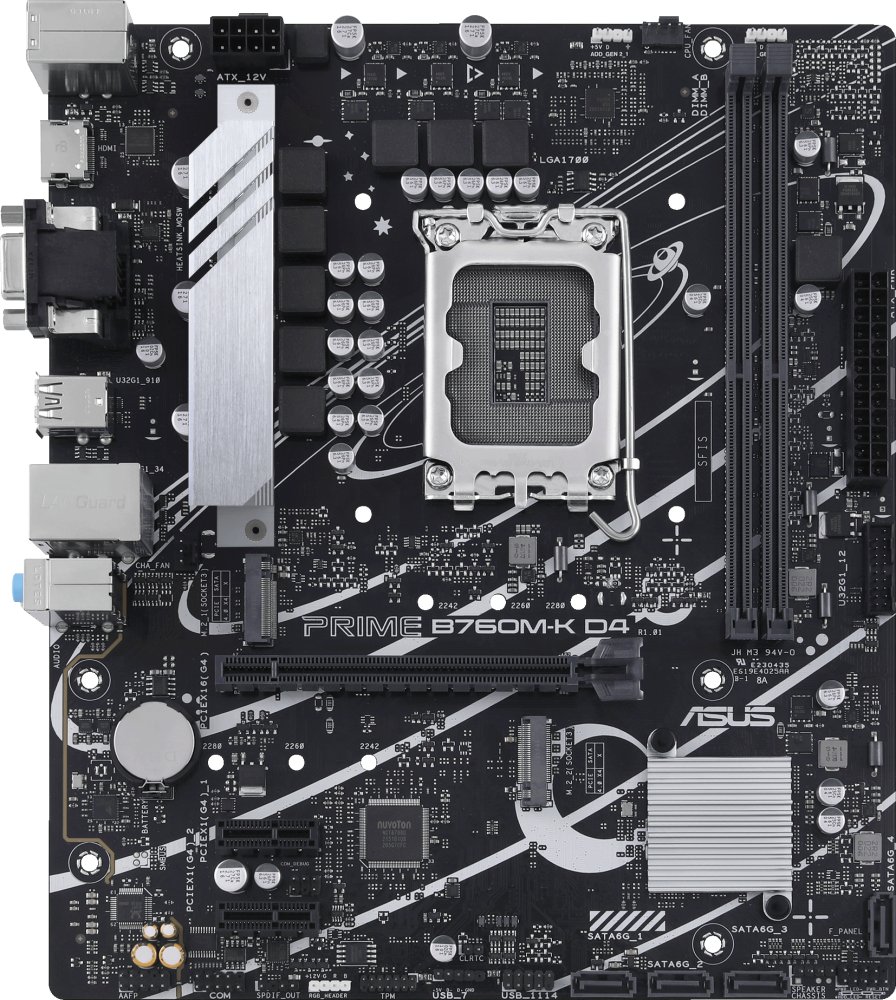 MB s1700 ASUS PRIME B760M-K D4 Intel B760 90MB1DS0-M1EAY0