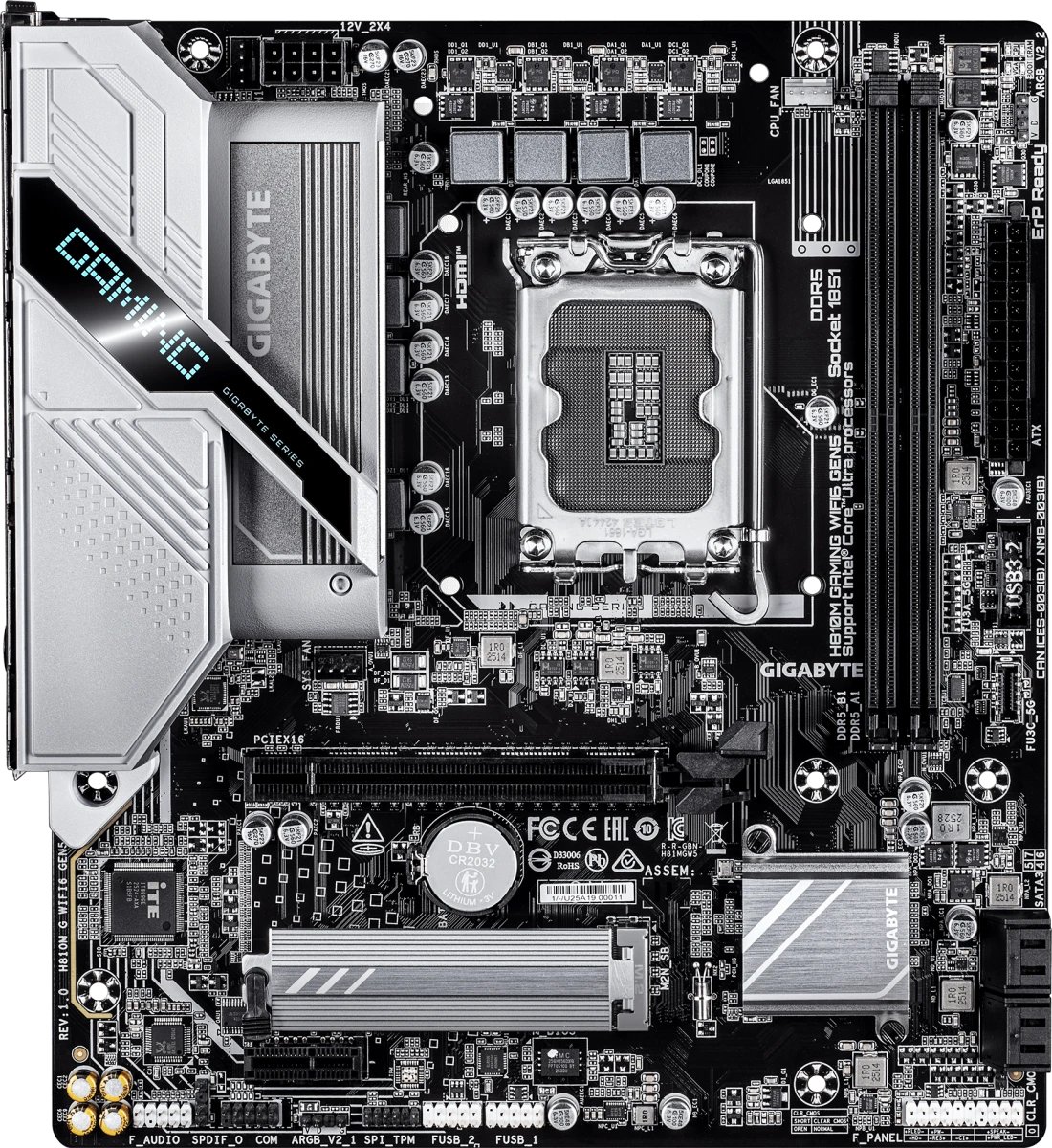 Материнская плата Gigabyte H810M Gaming Wifi6 Gen5