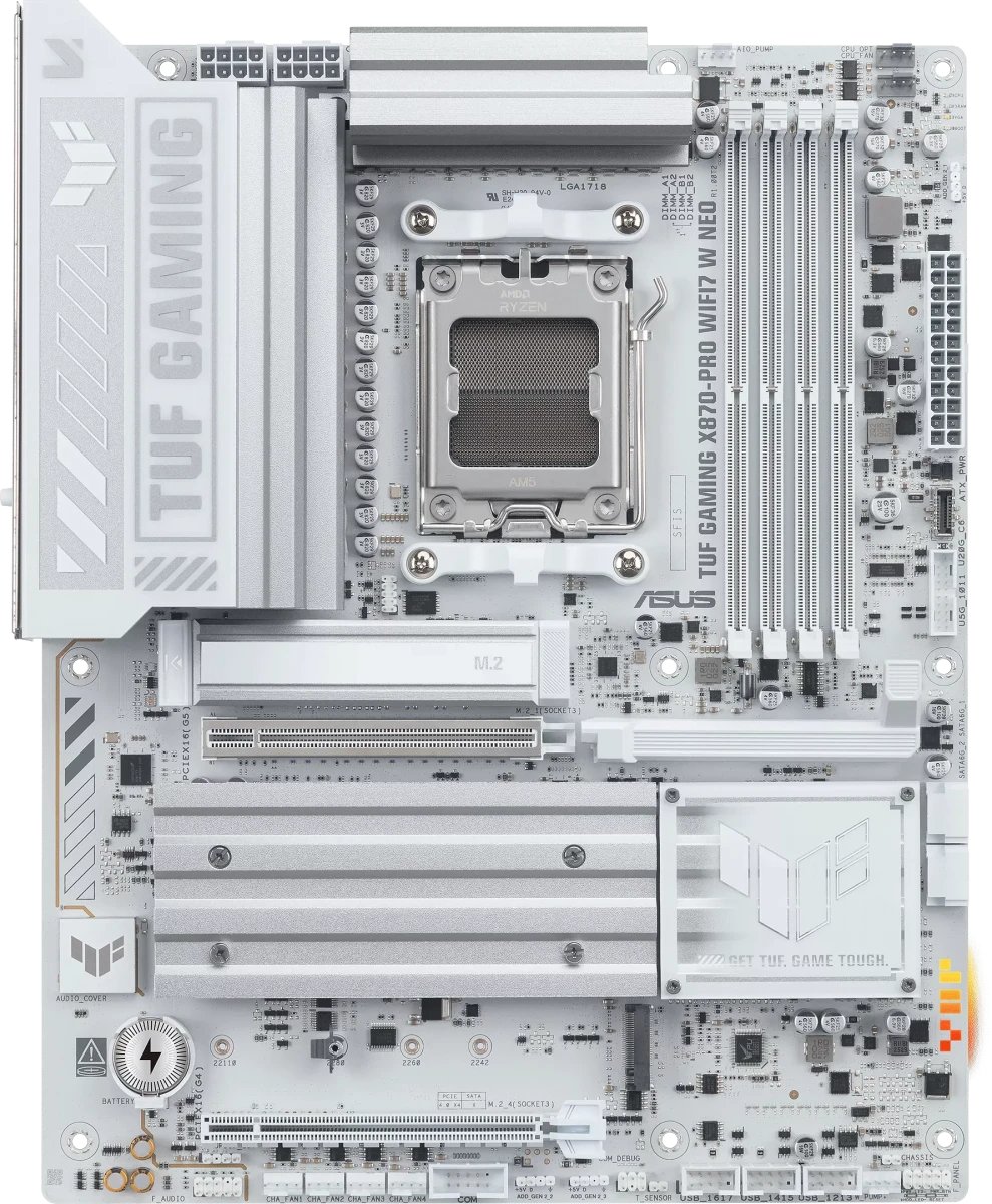 Материнская плата ASUS Tuf Gaming X870-Pro Wifi7 W Neo, Socket AM5, AMD X870, ATX, Ret