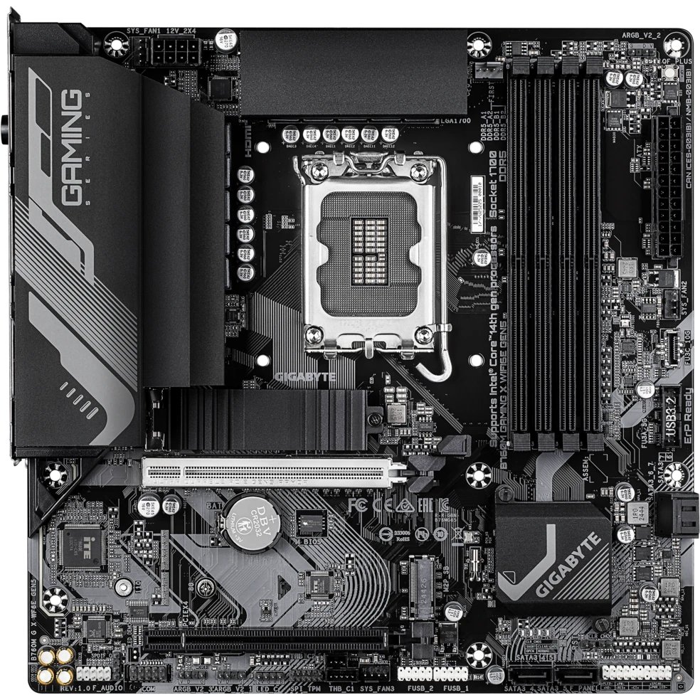 Материнская плата GIGABYTE B760M Gaming X Wifi6E GEN5