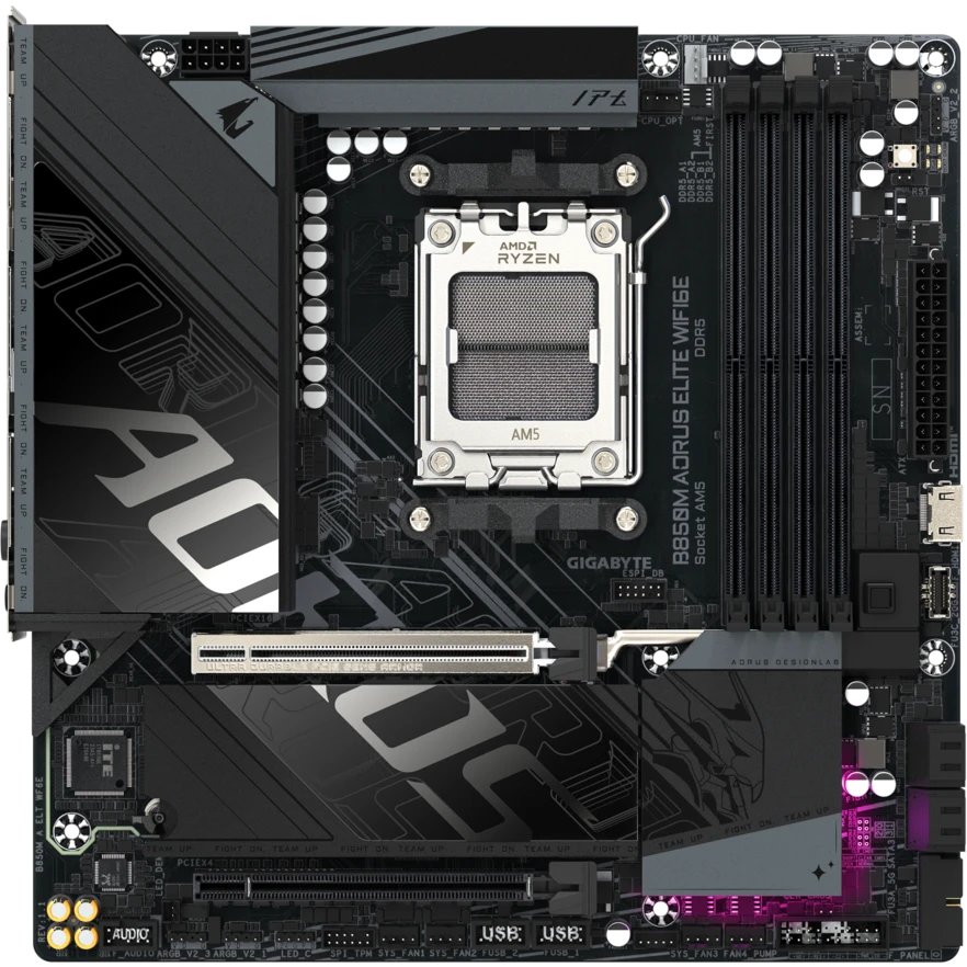 Материнская плата Gigabyte B850M Aorus Elite Wifi6E