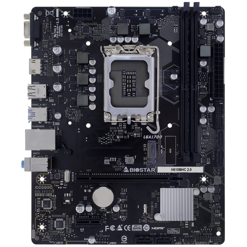 Материнская плата Biostar H610MHC 2.0