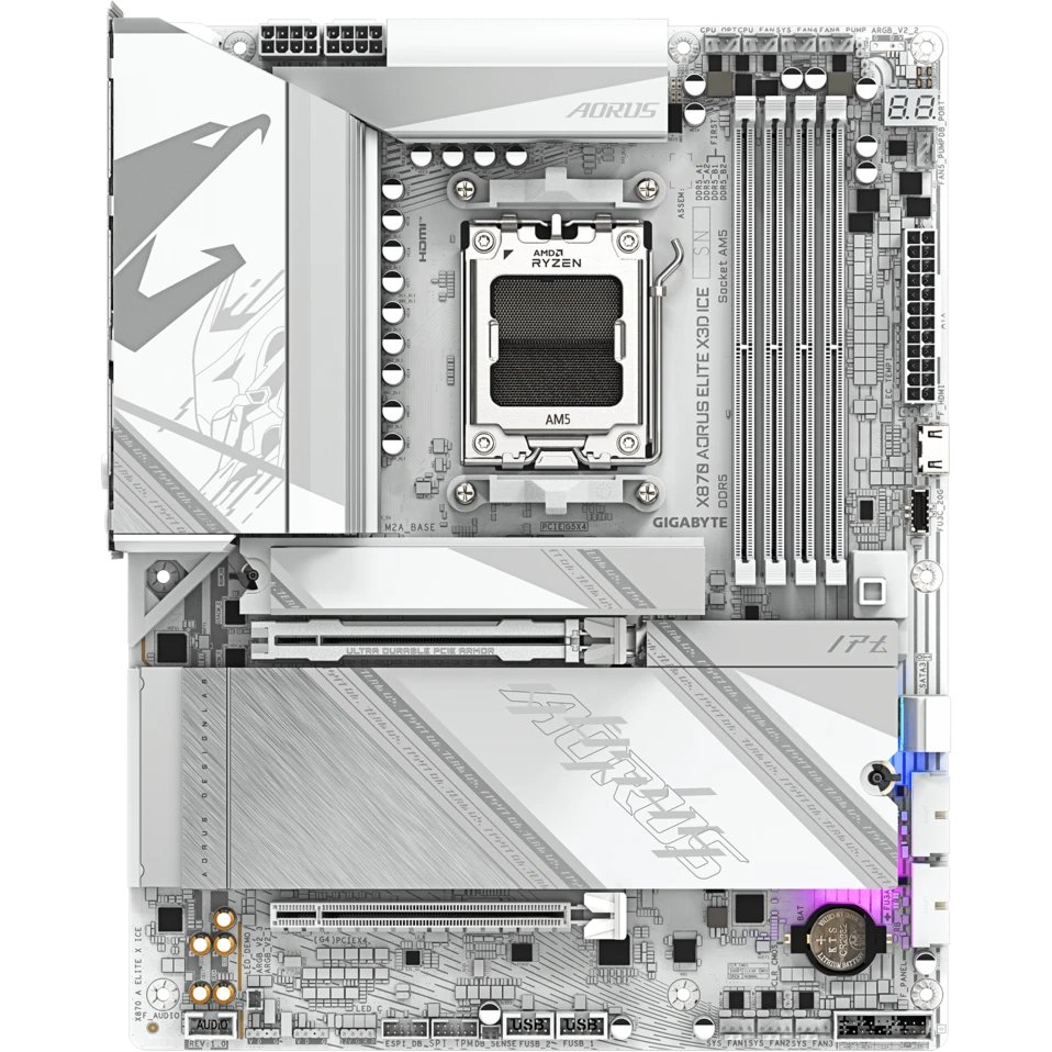 Материнская плата Gigabyte X870 Aorus Elite X3D Ice
