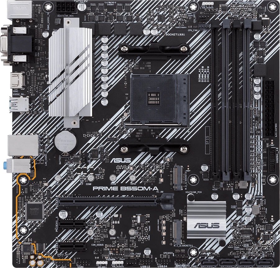 Материнская плата ASUS Prime B550M-A/CSM (90MB14I0-M0EAYC)