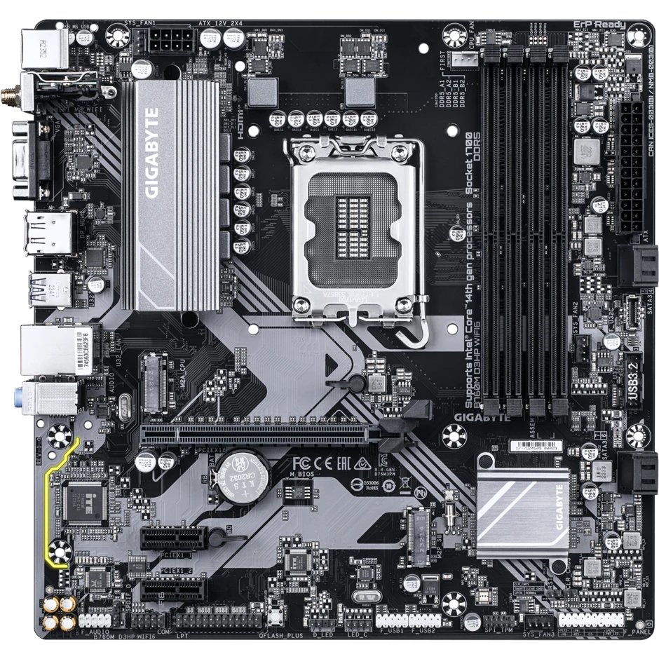 Материнская плата Gigabyte B760M D3HP Wifi6, RTL