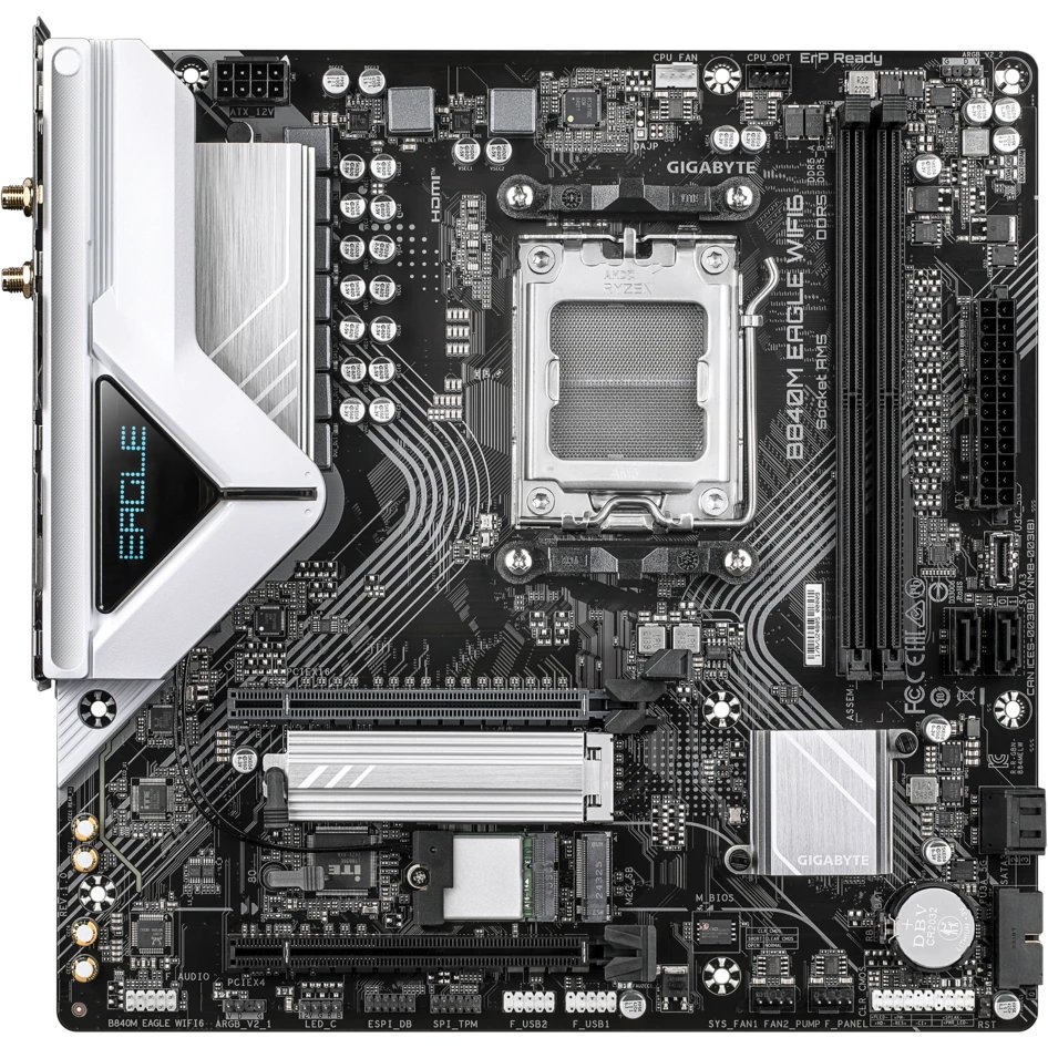 Материнская плата Gigabyte B840M Eagle Wifi6, RTL