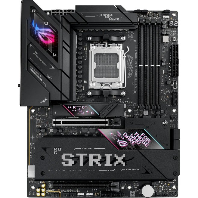 MB sAM5 ASUS ROG STRIX B850-E GAMING WIFI ATX 4xDDR5 2xPCIEx16 5xM.2 2хUSB-C DP HDMI 5GLAN Wi-Fi 7 (90MB1J60-M0EAY0)