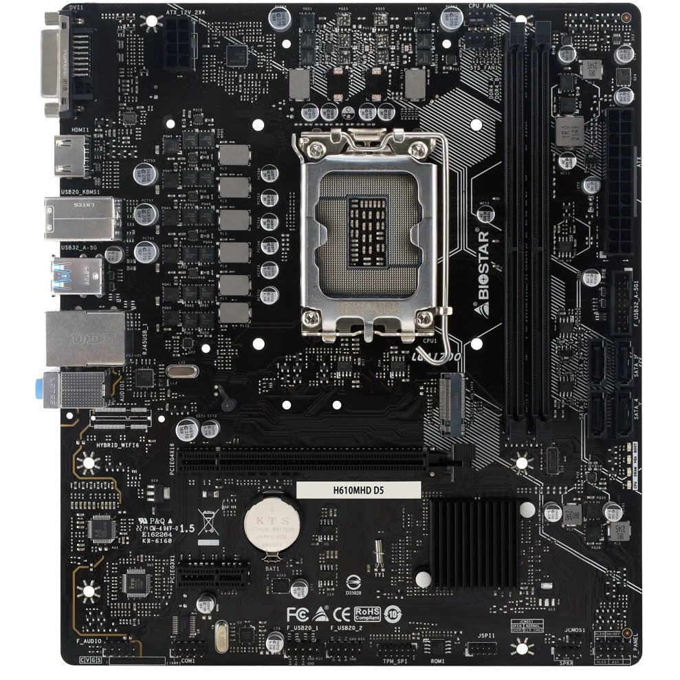 Материнская плата Biostar H610MHD D5