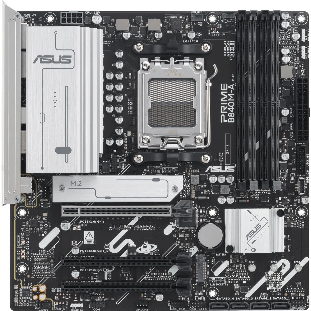 MB sAM5 ASUS PRIME B840M-A-CSM mATX 4xDDR5 3xPCIEx16 3xM.2 USB-C 2xDP HDMI 2.5GLAN (90MB1J10-M0EAYC)
