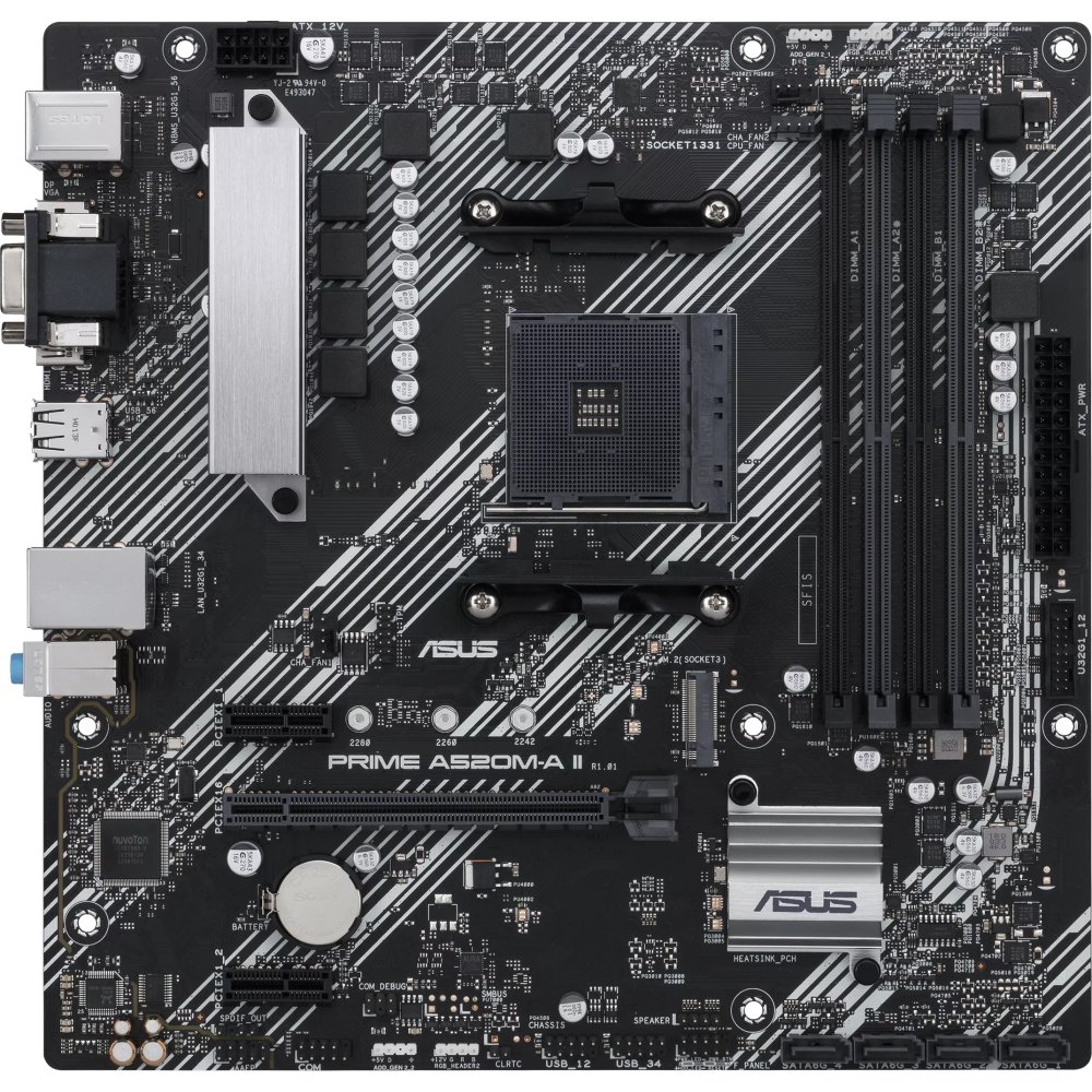 Материнская плата Asus Prime A520M-A II/CSM