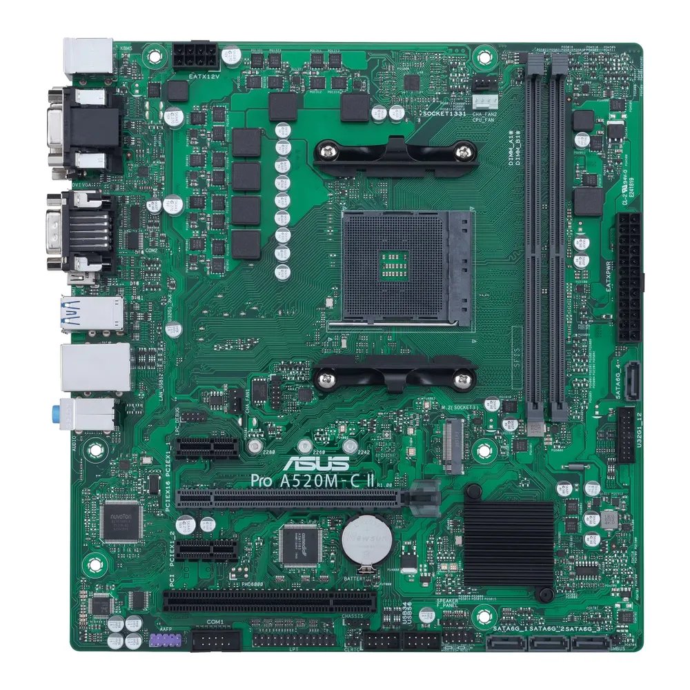 Материнская плата ASUS Pro A520M-C II/CSM (90MB18F0-M0EAYC)