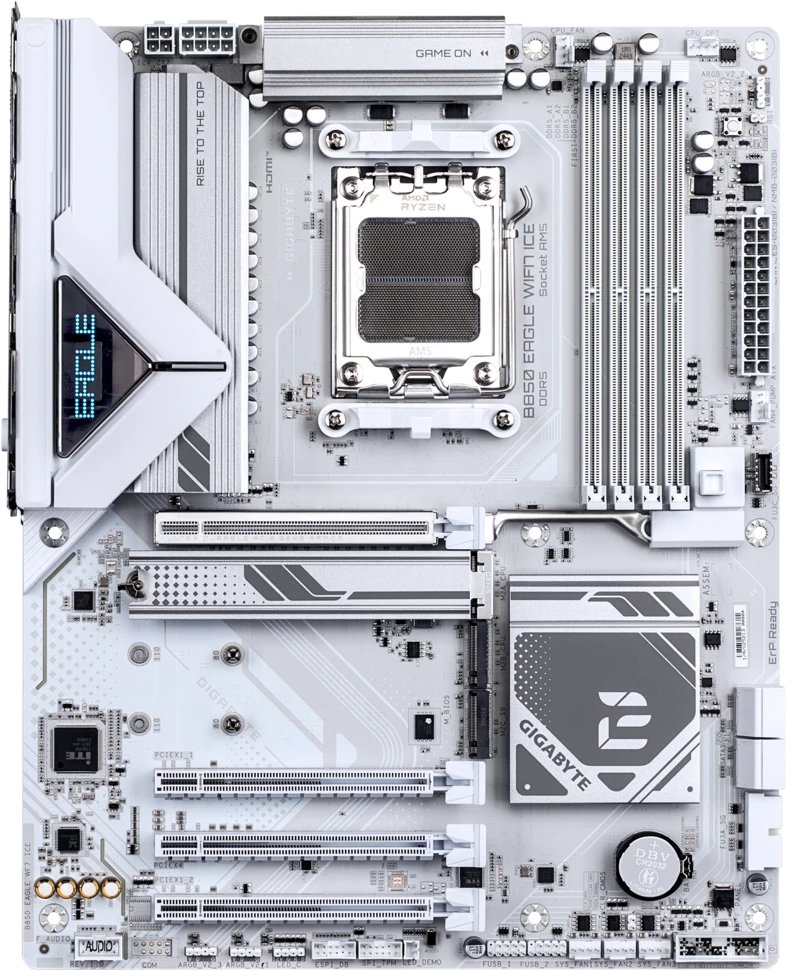 Материнская плата Gigabyte B850M Eagle Wifi7 Socket AM5 AMD B850 4xDDR5 mATX AC`97 8ch(7.1) 2.5Gg RAID+HDMI+DP