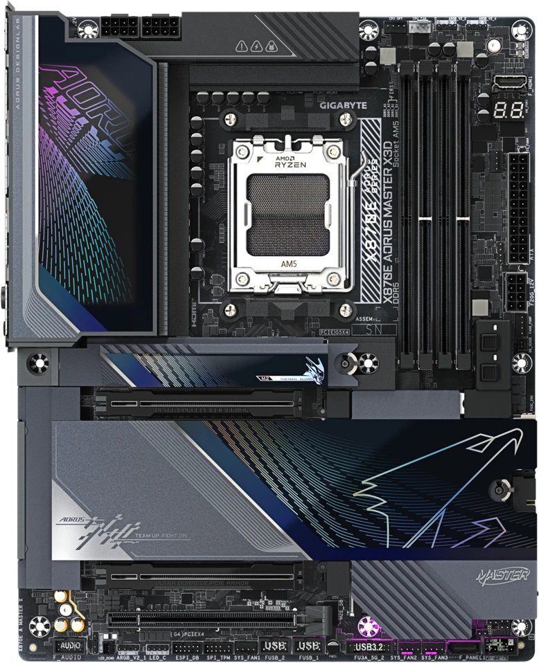 Материнская плата Gigabyte X870E Aorus Master X3D, RTL