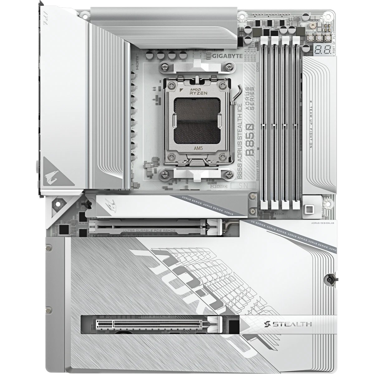 Материнская плата Gigabyte B850 Aorus Stealth Ice