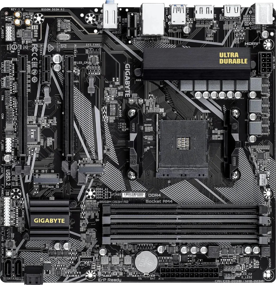 Материнская плата Gigabyte B550M DS3H R2