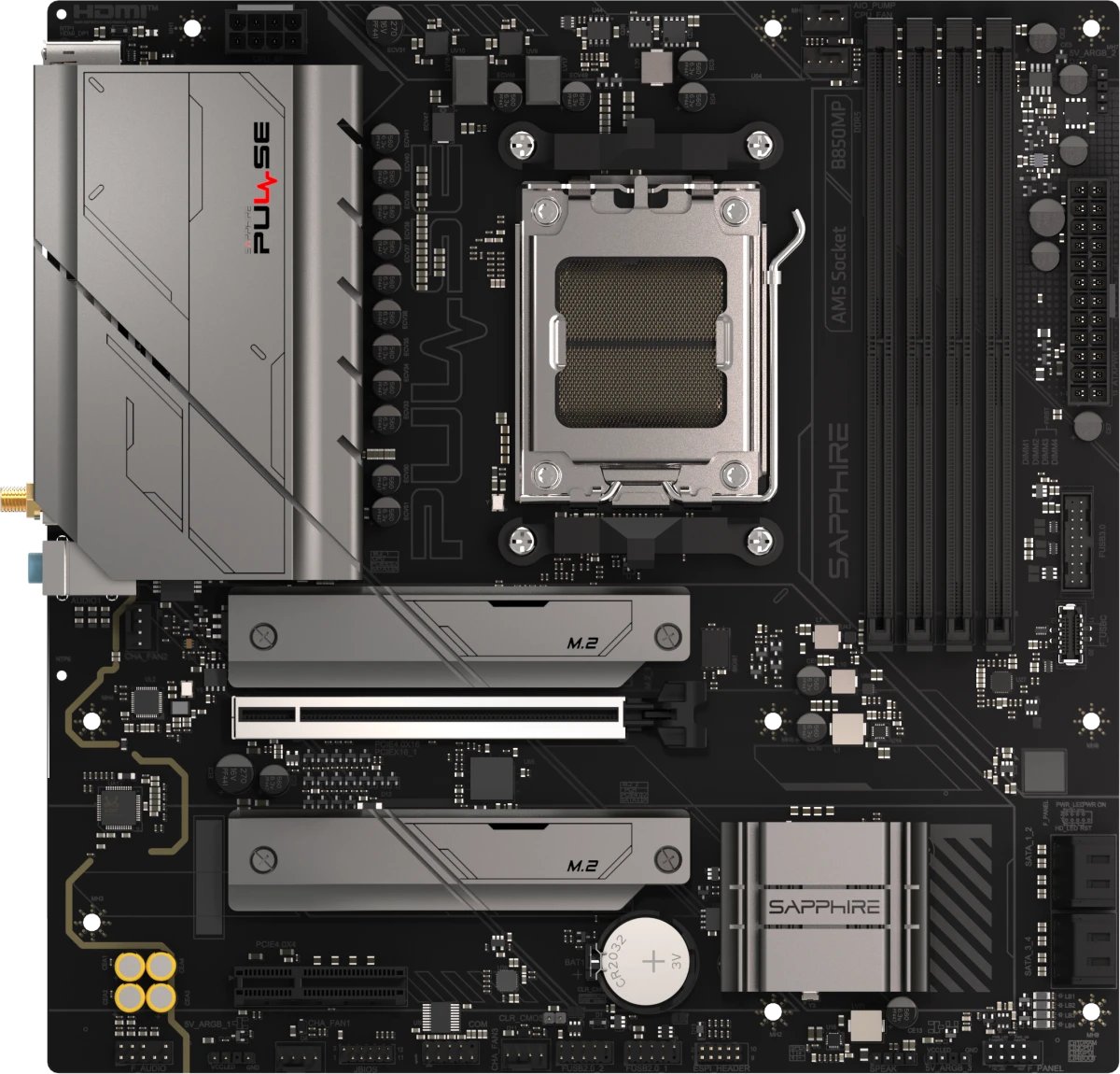 Материнская плата Sapphire Pulse B850M Wifi (52123-04-40G)