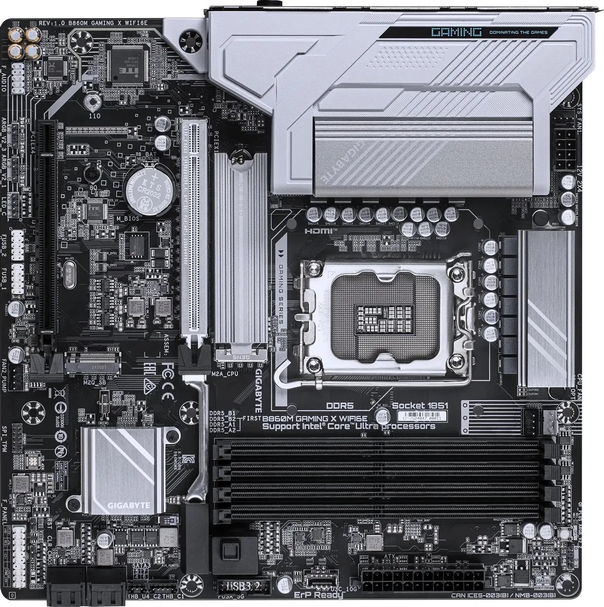 Материнская плата Gigabyte B860M Gaming X Wifi6E