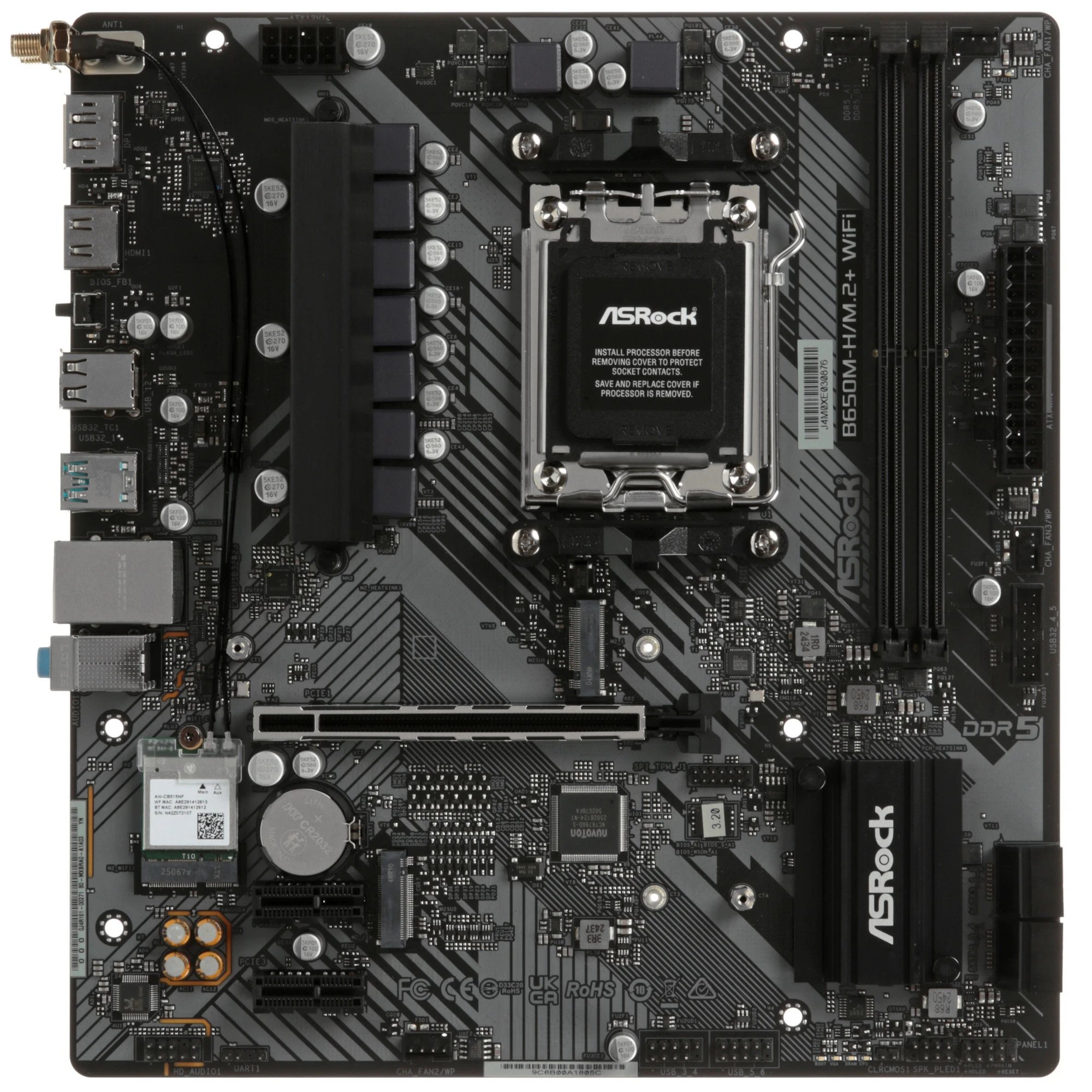 Материнская плата ASROCK B650M-H/M.2+Wifi