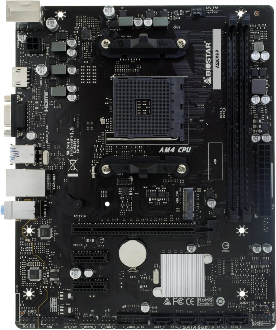 Материнская плата BIOSTAR A520MHP 2.0