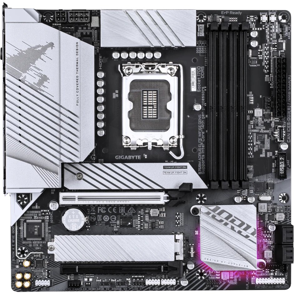 Материнская плата Gigabyte B760M Aorus Elite Wifi6E Gen5