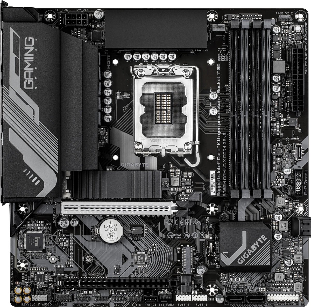 Материнская плата Gigabyte B760M Gaming X DDR4 Gen5
